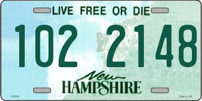 NH license plate 1022148