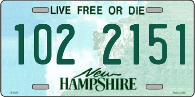 NH license plate 1022151