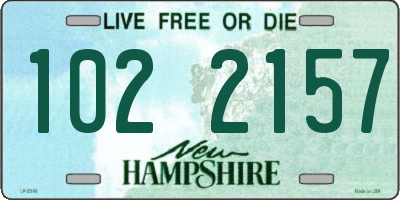 NH license plate 1022157