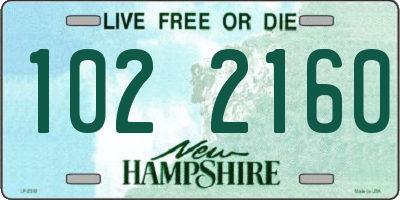NH license plate 1022160