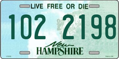 NH license plate 1022198