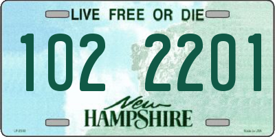 NH license plate 1022201
