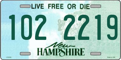 NH license plate 1022219