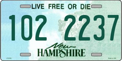 NH license plate 1022237