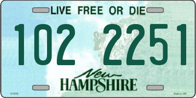 NH license plate 1022251