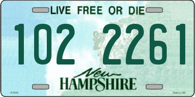 NH license plate 1022261