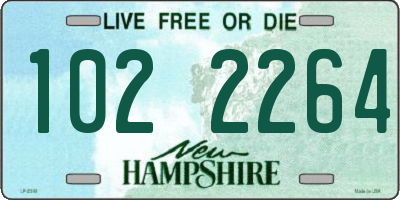 NH license plate 1022264