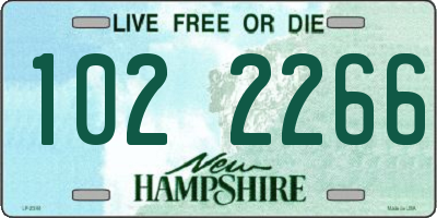NH license plate 1022266