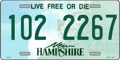 NH license plate 1022267