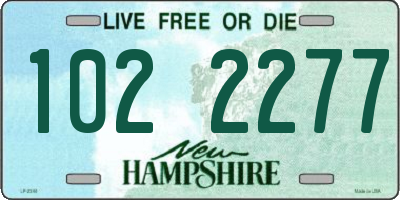 NH license plate 1022277