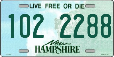 NH license plate 1022288