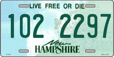 NH license plate 1022297