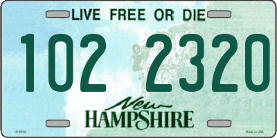 NH license plate 1022320