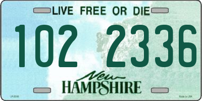 NH license plate 1022336