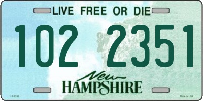 NH license plate 1022351