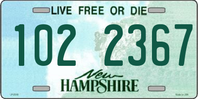 NH license plate 1022367