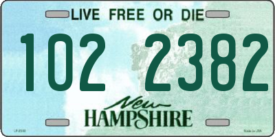 NH license plate 1022382