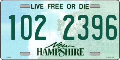 NH license plate 1022396