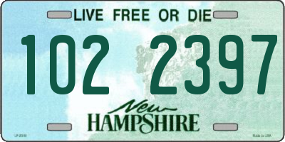 NH license plate 1022397