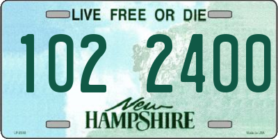 NH license plate 1022400
