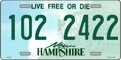 NH license plate 1022422