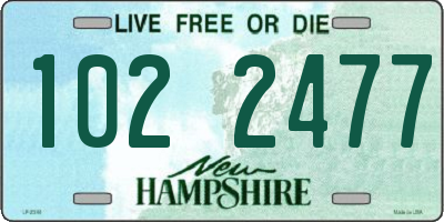 NH license plate 1022477