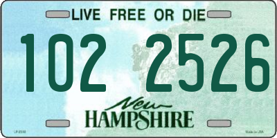 NH license plate 1022526