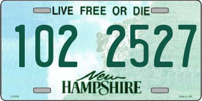 NH license plate 1022527