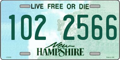 NH license plate 1022566