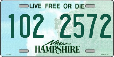 NH license plate 1022572