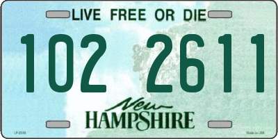 NH license plate 1022611