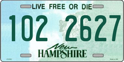 NH license plate 1022627
