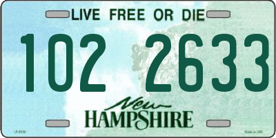 NH license plate 1022633