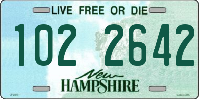 NH license plate 1022642