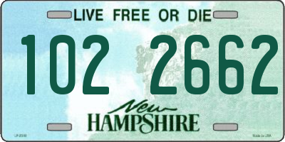 NH license plate 1022662