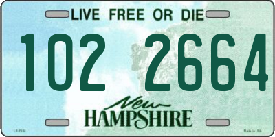 NH license plate 1022664