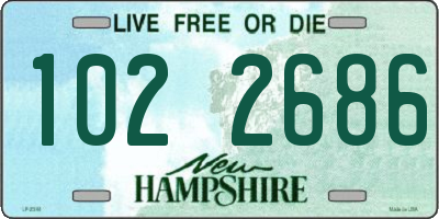 NH license plate 1022686