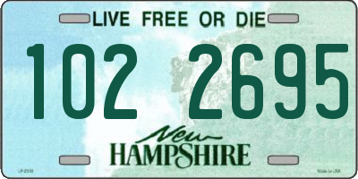 NH license plate 1022695