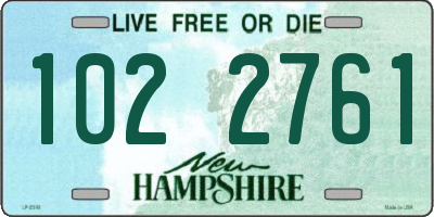 NH license plate 1022761