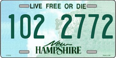 NH license plate 1022772