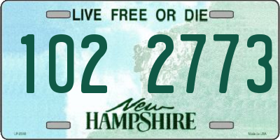 NH license plate 1022773