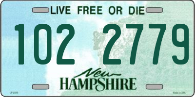 NH license plate 1022779