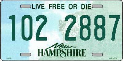 NH license plate 1022887