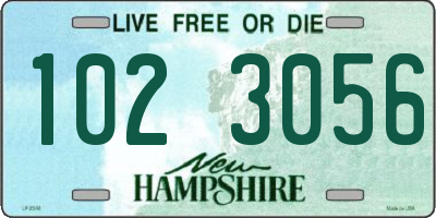 NH license plate 1023056