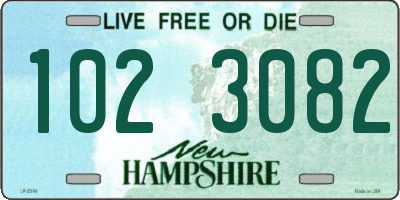 NH license plate 1023082