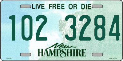 NH license plate 1023284