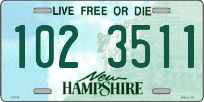NH license plate 1023511