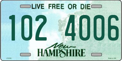 NH license plate 1024006