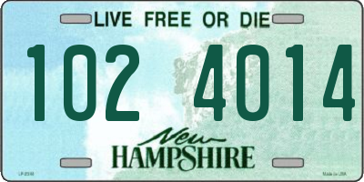 NH license plate 1024014