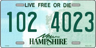 NH license plate 1024023